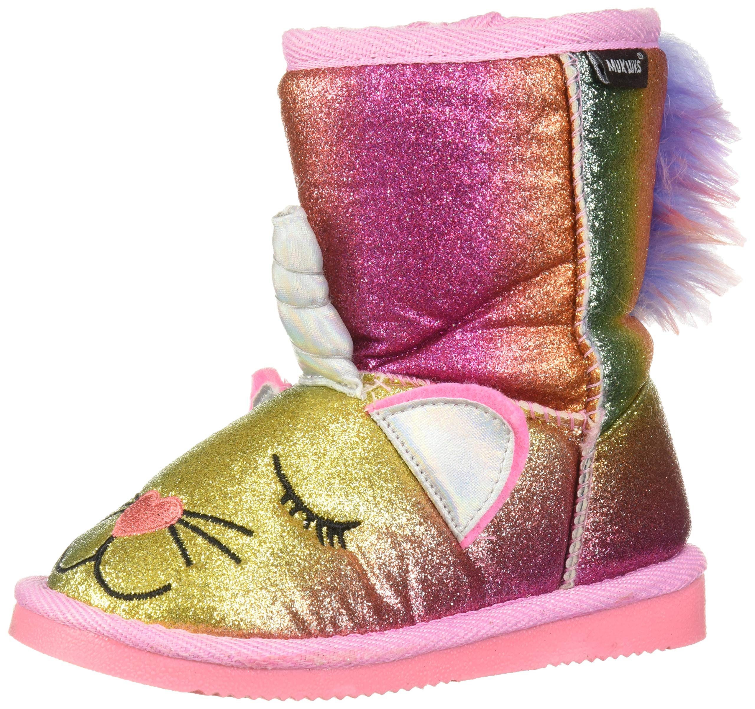 MUK LUKS Unisex-Child Kid's Averly Unikitten Boots Fashion