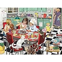 KI Puzzles 550 Piece Puzzle for Adults Mommy's Birthday Surprise Rosiland Solomon 50s Kitchen Jigsaw 24X18