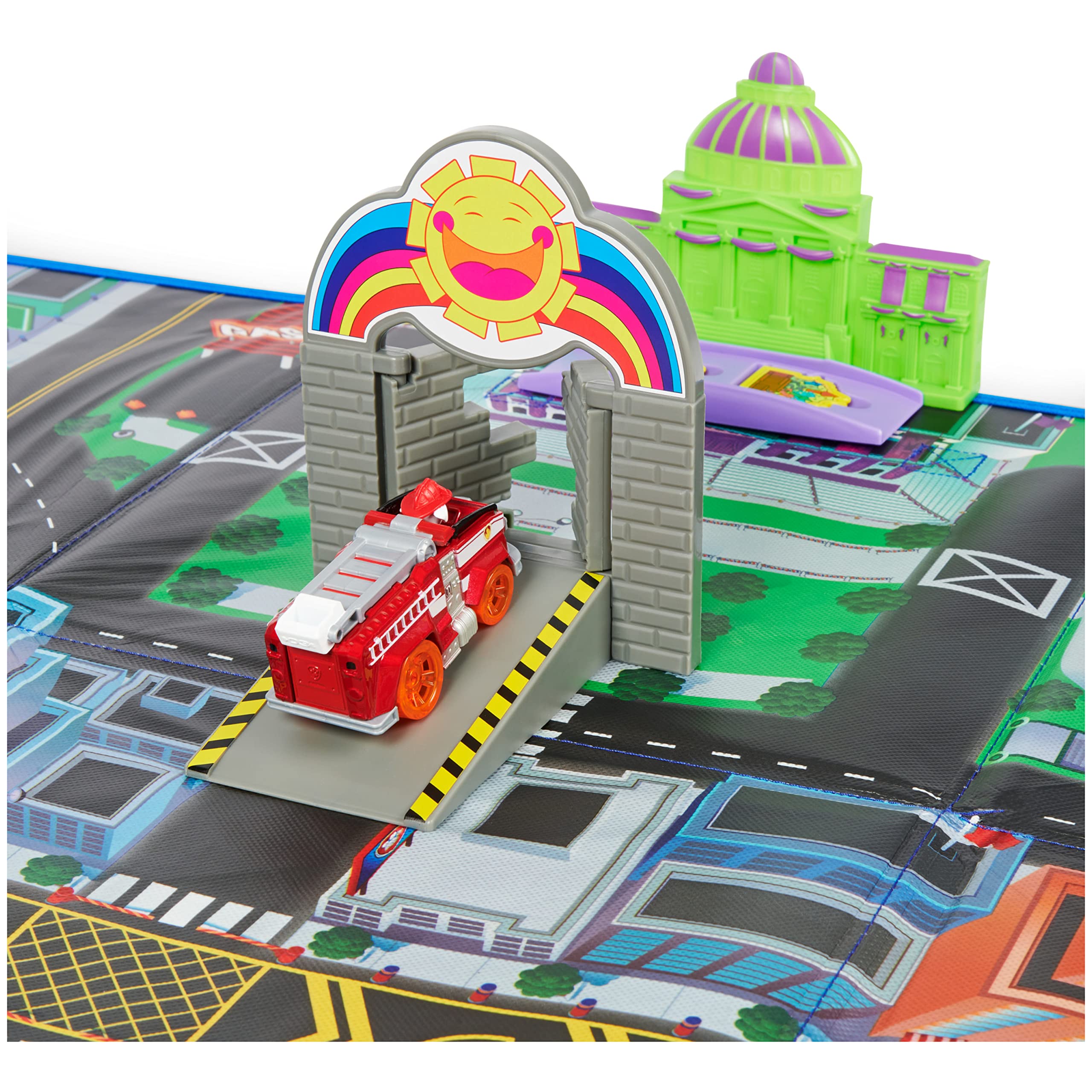 Paw Patrol, True Metal Adventure City Movie Play Mat Set with 2 Exclusive Toy Cars (Amazon Exclusive), 1:55 Scale, Kids Toys for Ages 3 and Up