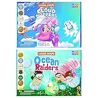 Addition and Subtraction Games - Pack of 2, Ocean Raiders and Cloud Hoppers, Math Board Games & STEM Toys for 6-8 Year Olds, Educational Gift for Kids, Homeschoolers, Kindergarten and Up