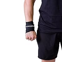 Sling Shot Gangsta Wrist Wraps for Weight Lifting Men and Women for Wrist Support, Compression and Protection – (Black, 36 Inches)