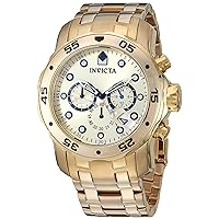 Invicta Men's 21924 Pro Diver Analog Display Quartz Gold Watch