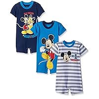 Baby Boys' Mickey 3 Pack Rompers