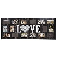 Gallery Solutions Rustic 16 Opening Distressed Love Collage Frame