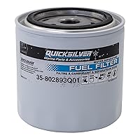 Quicksilver 802893Q01 Water Separating Fuel Filter for Mercury and Mariner Outboards and MerCruiser Stern Drive and Inboard Engines