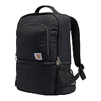 Carhartt Insulated 24 Can Two Compartment Cooler Backpack, Backpack with Fully-Insulated Cooler Base