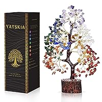 Chakra Tree of Life - Crystal Tree for Positive Energy - Seven Chakra Tree - 7 Chakra Tree, Money Tree, Feng Shui Decor, Crystals and Healing Stones