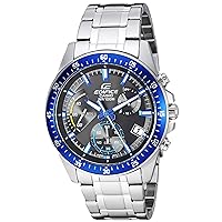 Casio Men's EFV-540D-1A2VUDF Edifice Analog Display Quartz Silver Watch