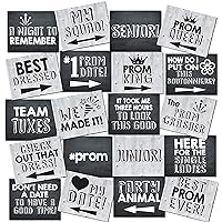 Prom Photo Booth Props - 20 Designs, 8x10, Double Sided, Prom Photo Props, Prom Picture Props, Prom Decorations Props, Prom Party Supplies, Prom Signs