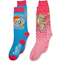 Hasbro My Little Pony Girls 2 Pack Knee High Socks
