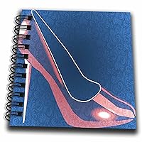 3dRose Decorative Red Shoe - High Heel - Womens Fashion - Mini Notepad, 4 by 4-inch (db_63483_3)