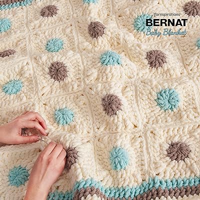 Bernat BABY BLANKET BB Coral Blossom Yarn - 1 Pack of 10.5oz/300g -  Polyester - #6 Super Bulky - 220 Yards - Knitting/Crochet