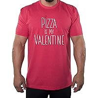 I Hate Valentine's Day Shirts, Men Crew Neck T-Shirts Stupid Cupid Graphic Tee - Pizza