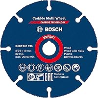 Bosch Professional 1x Expert Carbide Multi Wheel Cutting Disc (for Hardwood, Ø 76 mm, Accessories Mini Angle Grinder)