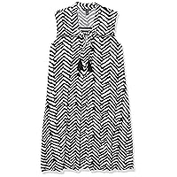 Tribal Women's Slvless Dress W/Tassels