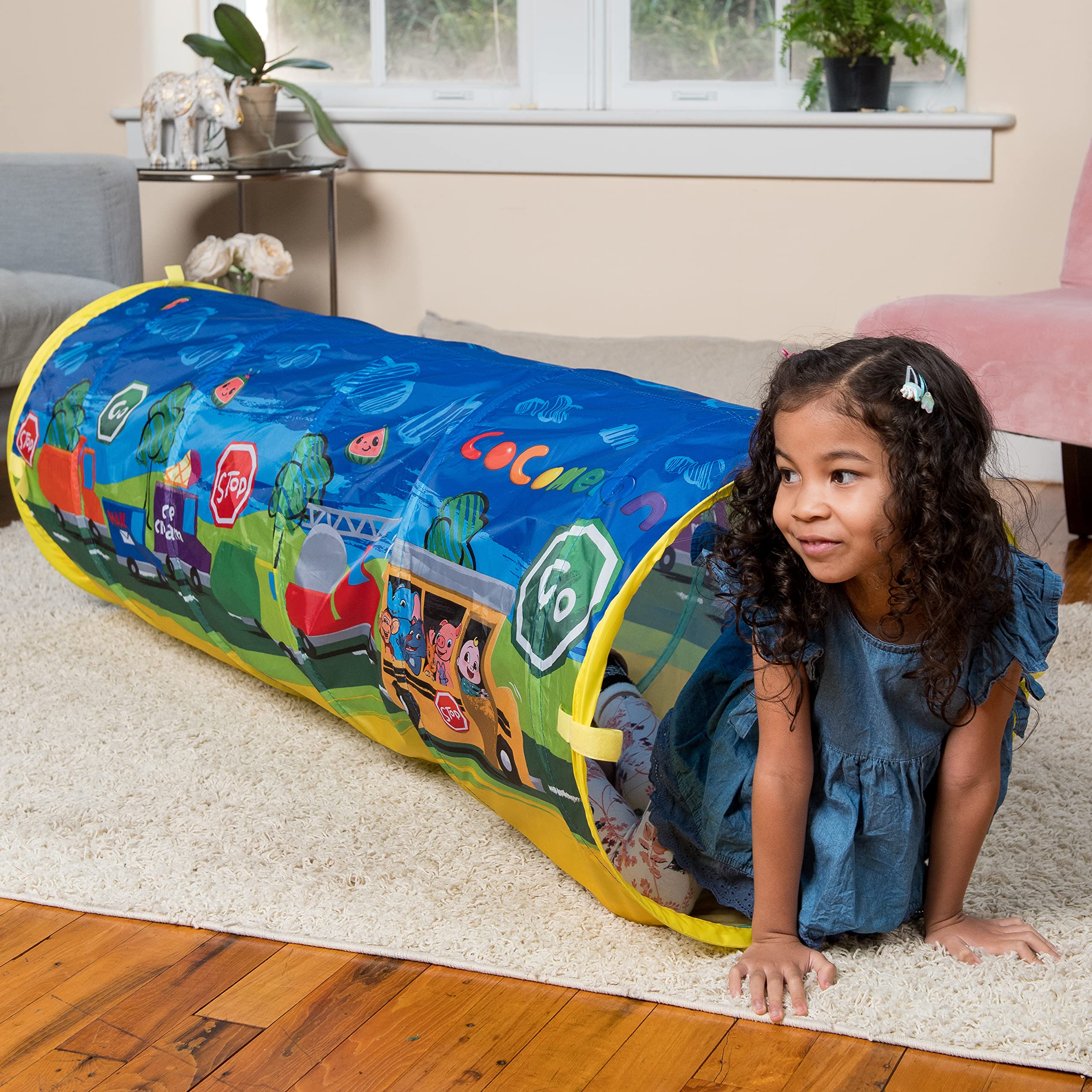 CoComelon Tunnel for Toddlers – Pop Up Play Tunnel Tent for Kids to Crawl Through | Collapsible and Portable Toy – Sunny Days Entertainment