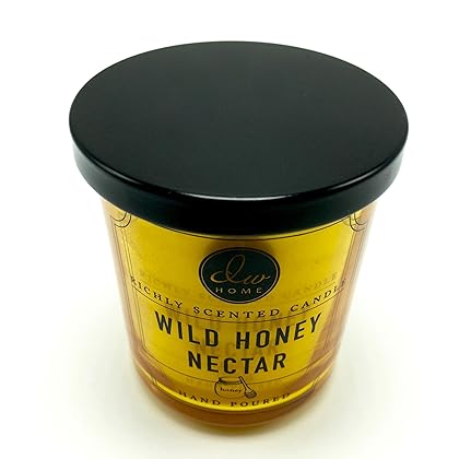 Dw Home Wild Honey Nectar Richly Scented Candle Small Single Wick, Yellow , 4 oz