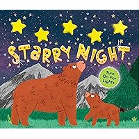 Little Hippo Books Starry Night Light Up Children's Books | Touch and Feel Books for Toddlers | Kid's Books with Lights | Educational Children's Books and Sensory Books