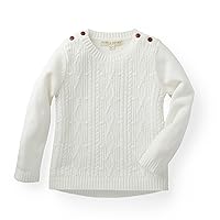 Hope & Henry Girls Cable Front Pullover Sweater