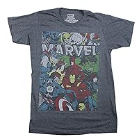 Marvel Comics Group Photo Avenges Daredevil X-Men Graphic T-Shirt - Small