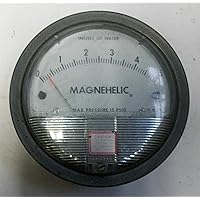 Dwyer 2005 Magnehelic Differential Pressure Gauge, Type, 0 to 5