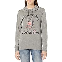 Disney Women's Moana We are All Voyagers Graphic Cowl Neck Sweater