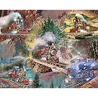 500 Piece-Jigsaw Puzzle Thrilling Trains Made in China