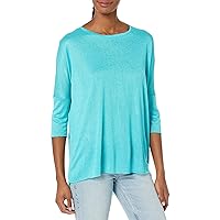 Angie Women's Scoop Neck Dolman Long Sleeve Top