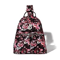 Baggallini Womens Naples Convertible Backpack, Peony Bloom