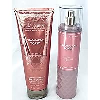 Bath and Body Works - Champagne Toast - Fine Fragrance Mist and Ultra Shea Body Cream - Full Size –2019