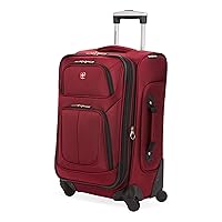 SwissGear Sion Softside Expandable Roller Luggage, Burgundy, Carry-On 21-Inch