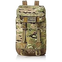 F-Style Military Backpack with Embroidered Patch, Waterproof Fabric Lining