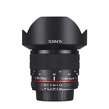Rokinon FE14M-C 14mm F2.8 Ultra Wide Lens for Canon (Black)