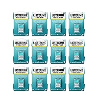 Listerine Cool Mint PocketPaks Portable Breath Strips for Bad Breath, Fresh Breath Strips Dissolve Instantly to Kill 99% of Bad Breath Germs* On-The-Go, Cool Mint, 24-Strip Pack, 12 Pack