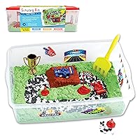 Creativity for Kids Sensory Bin: Race Track - Toddler Toys for Kids Ages 3-4+ Pretend Play, Sensory Learning Toys with Car Track, Gifts for Kids