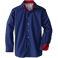 Isaac Mizrahi Big Boys' Boy's Two-Tone Polka Dot Shirt