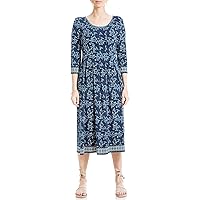 Max Studio Women's Long Sleeve Midi Dress