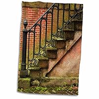 3dRose USA, Georgia, Savannah, Steps in The Historic District. - Towels (twl-230564-1)