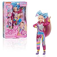 JoJo Siwa J-Team 10-inch Singing Doll, Microphone, Hairbrush, and Bow Accessories Included, Kids Toys for Ages 6 Up by Just Play