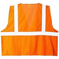 Radians SV2ZOML Polyester Mesh Economy Class 2 High Visibility Vest with Zipper Closure, Large, Orange