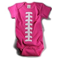Baby Football One Piece Bodysuit Outfit Hot Pink
