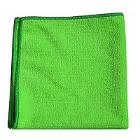 TASKI Diversey D7524117 MyMicro Commercial Microfiber Cleaning Cloth, Bulk Cleaning Towels for Housekeeping - Reusable & Lint Free - Large 14 Inch x 14 Inch, Green, Pack of 20