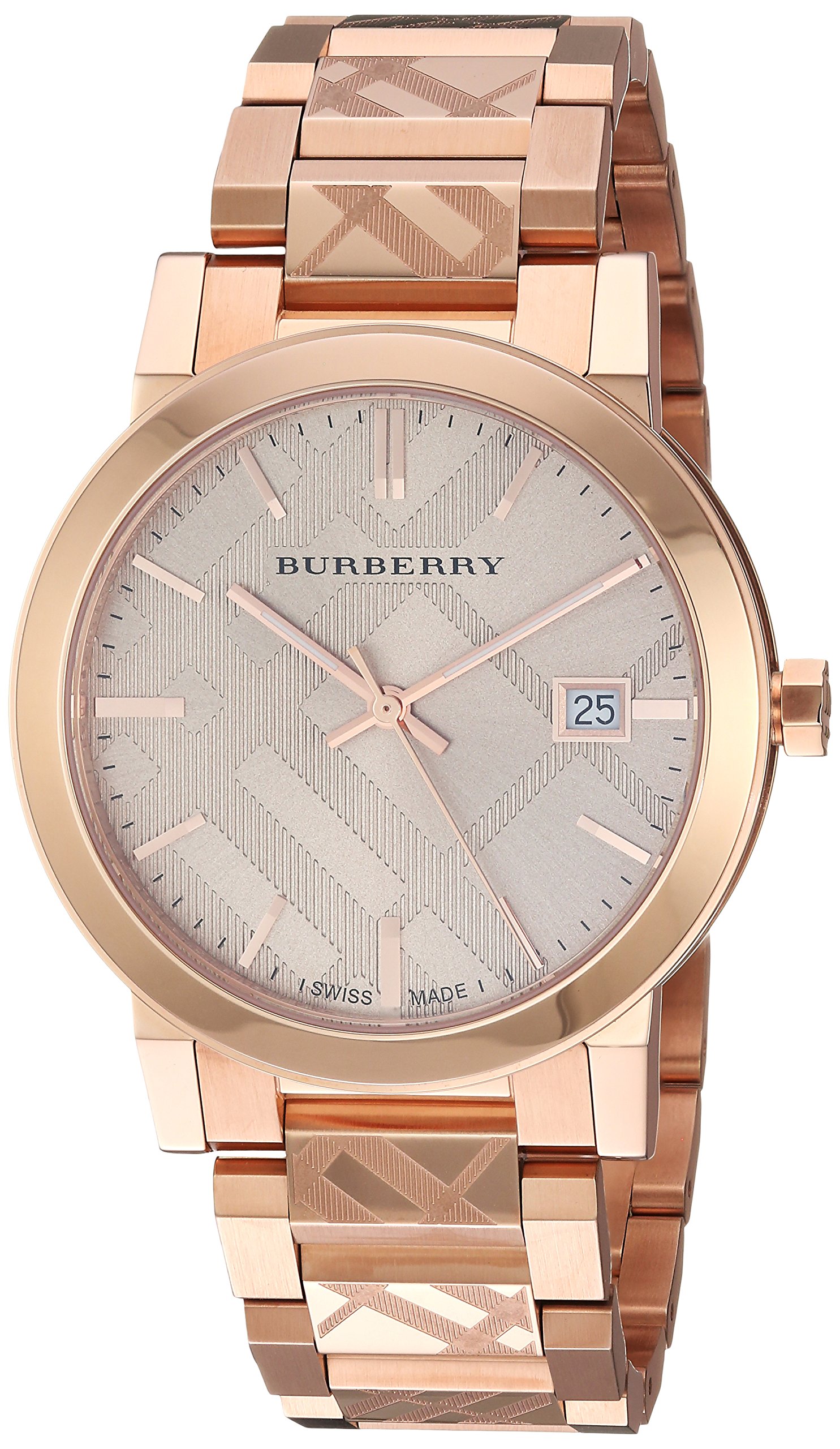 Introducir 74+ imagen burberry rose gold watch