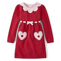 Gymboree,and Toddler Long Sleeve Sweater Dresses,Cozy Valentine,4T