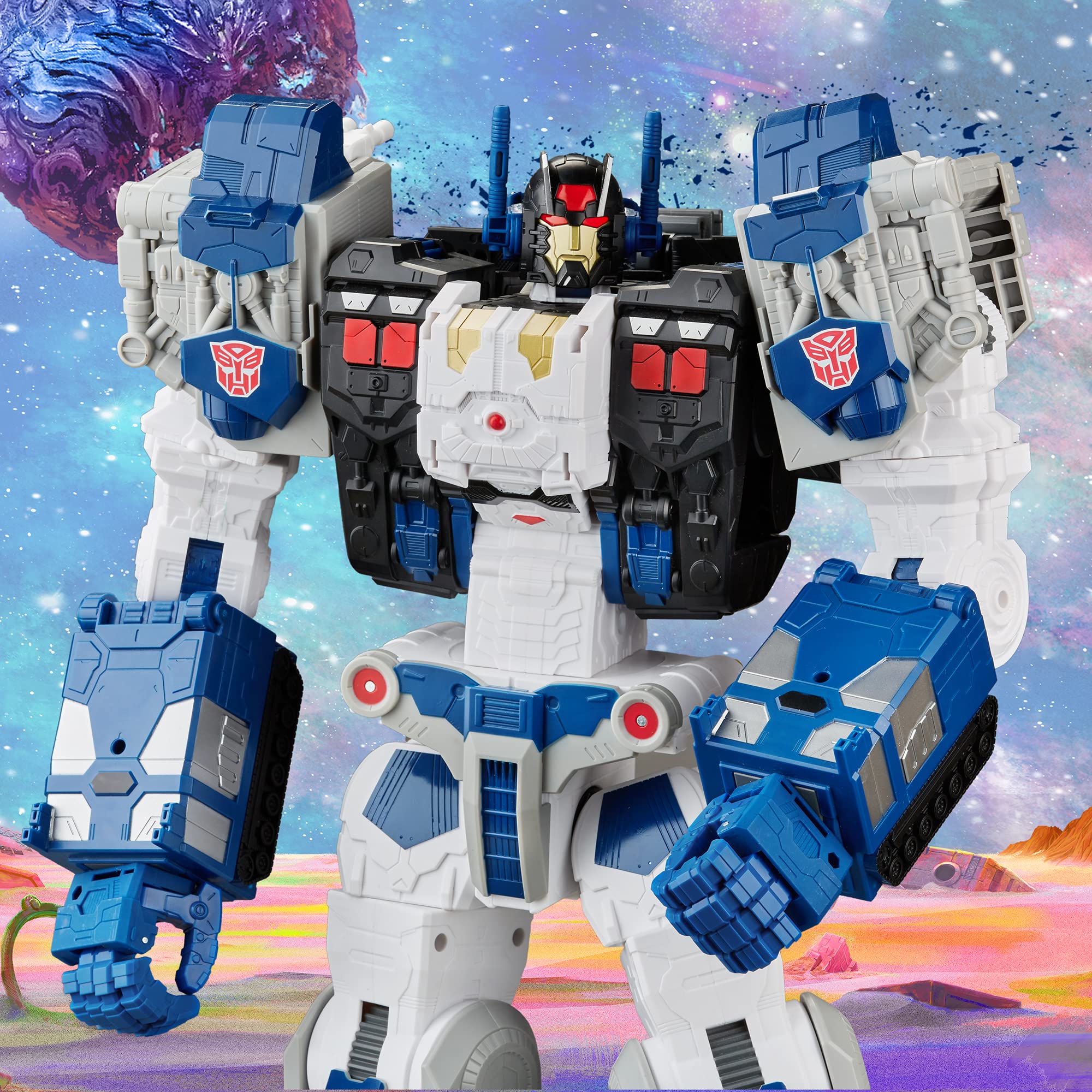 Transformers Toys Generations Legacy Series Titan Cybertron Universe Metroplex Action Figure - Ages 15 and Up, 22-inch