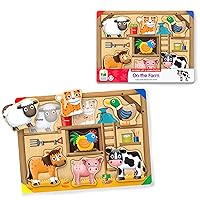 The Learning Journey: My First Lift & Learn - On The Farm – Early Active Puzzle Intellectual Development - Boys & Girls Puzzle Play Toddler Toys & Gifts for Ages 2-5 Award Winning