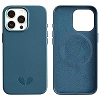 Vegan Leather Magnetic Case for iPhone 15 Pro 6.1
