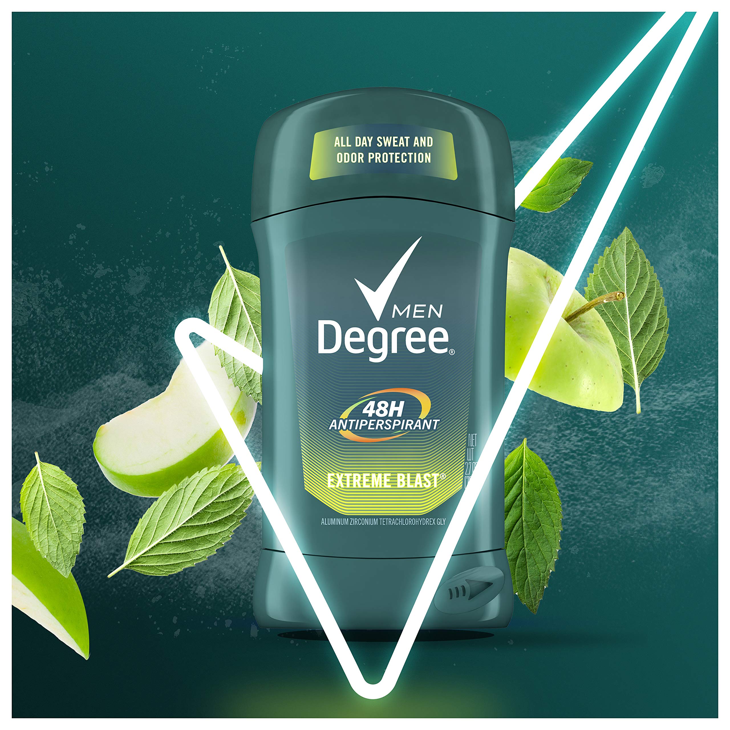 Degree Men Original Antiperspirant Deodorant 48-Hour Odor Protection Extreme Blast Mens Deodorant Stick 2.7 oz, 2 Count