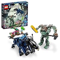 LEGO Avatar Natili vs. Colonel Qualitch 75571 Toy Blocks, Present, Fantasy Movie, Boys, Girls, Ages 9 and Up