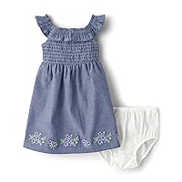 Gymboree Baby Girls' Floral Summer Dress with Diaper Cover